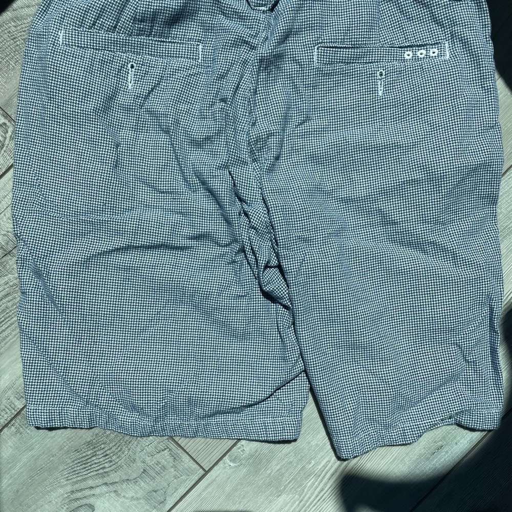 Men's blue houndstooth shorts